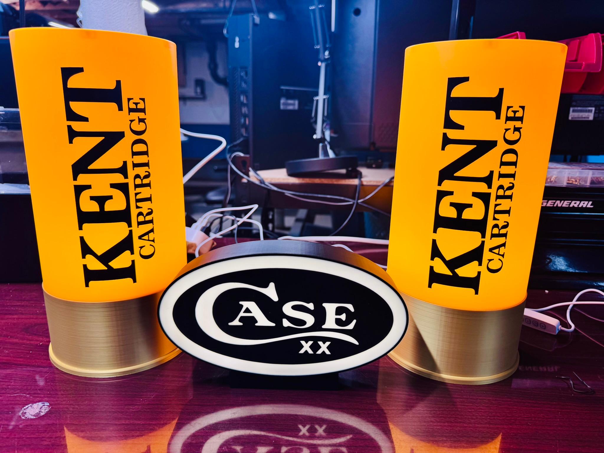 Shotgun Shell Themed Lamp